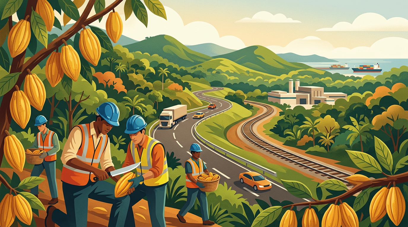 Economia do Sul da Bahia: cacau, emprego e infraestrutura